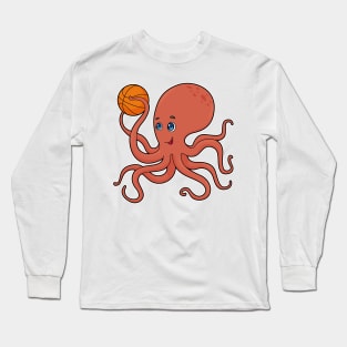 Octopus Basketball player Basketball Long Sleeve T-Shirt